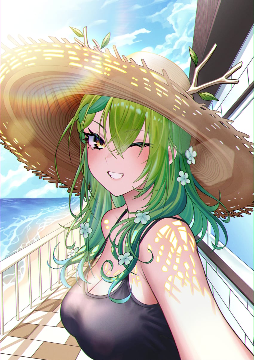 ceres fauna (hololive and 1 more) drawn by realapple