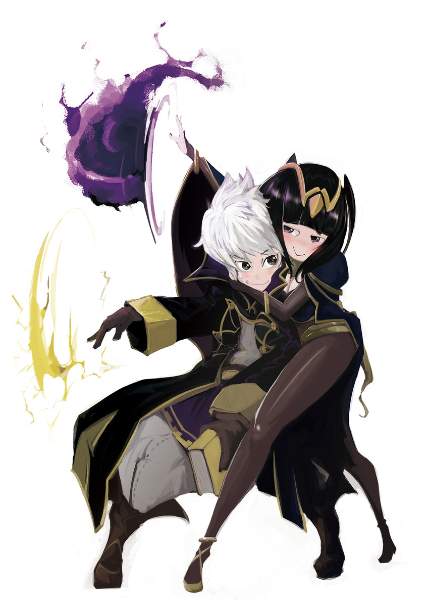 male robin and tharja (fire emblem and 1 more) drawn by epheel