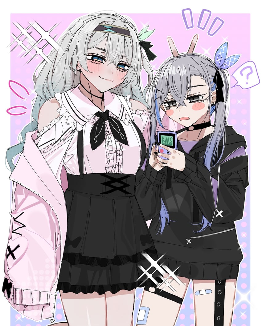 firefly and silver wolf (honkai and 1 more) drawn by carrot_011