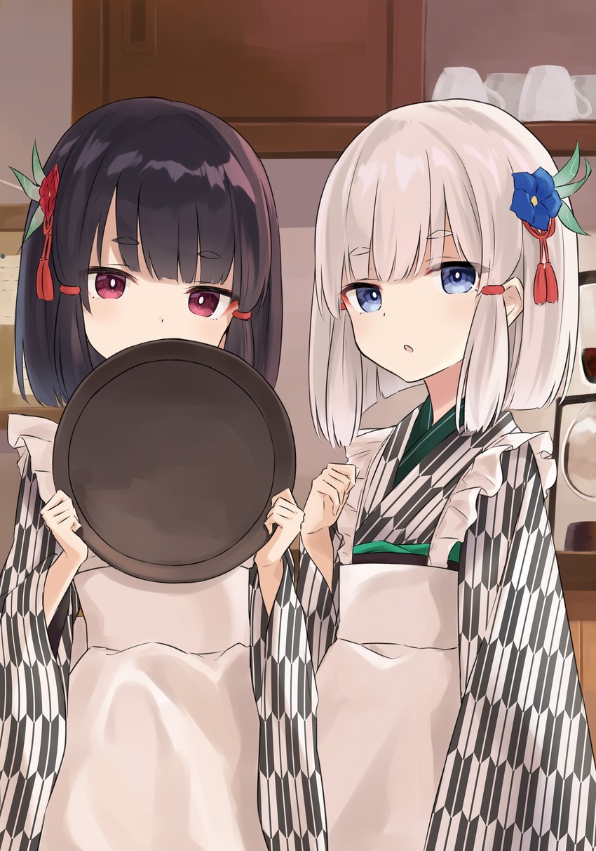 sirona and chloe (majo no tabitabi and 1 more) drawn by azuuru