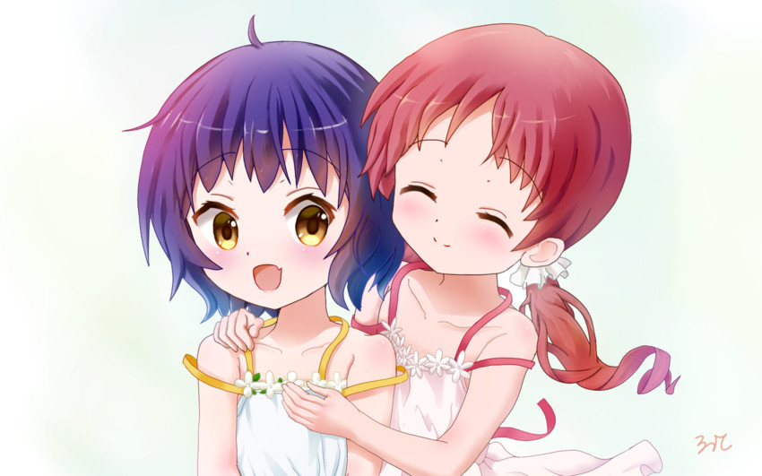 jouga maya and natsu megumi (gochuumon wa usagi desu ka?) drawn by aayh