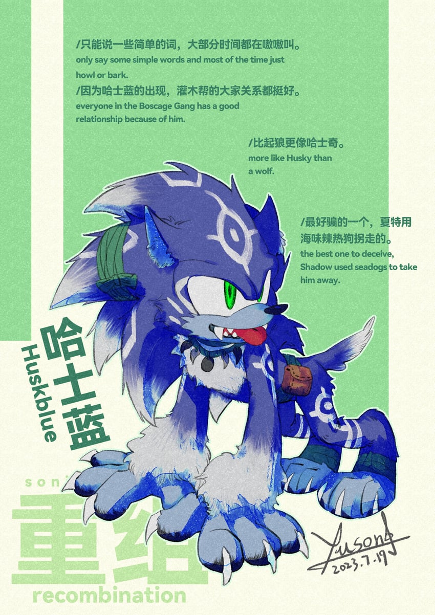 sonic the hedgehog and sonic the werehog (sonic and 1 more) drawn by yusond