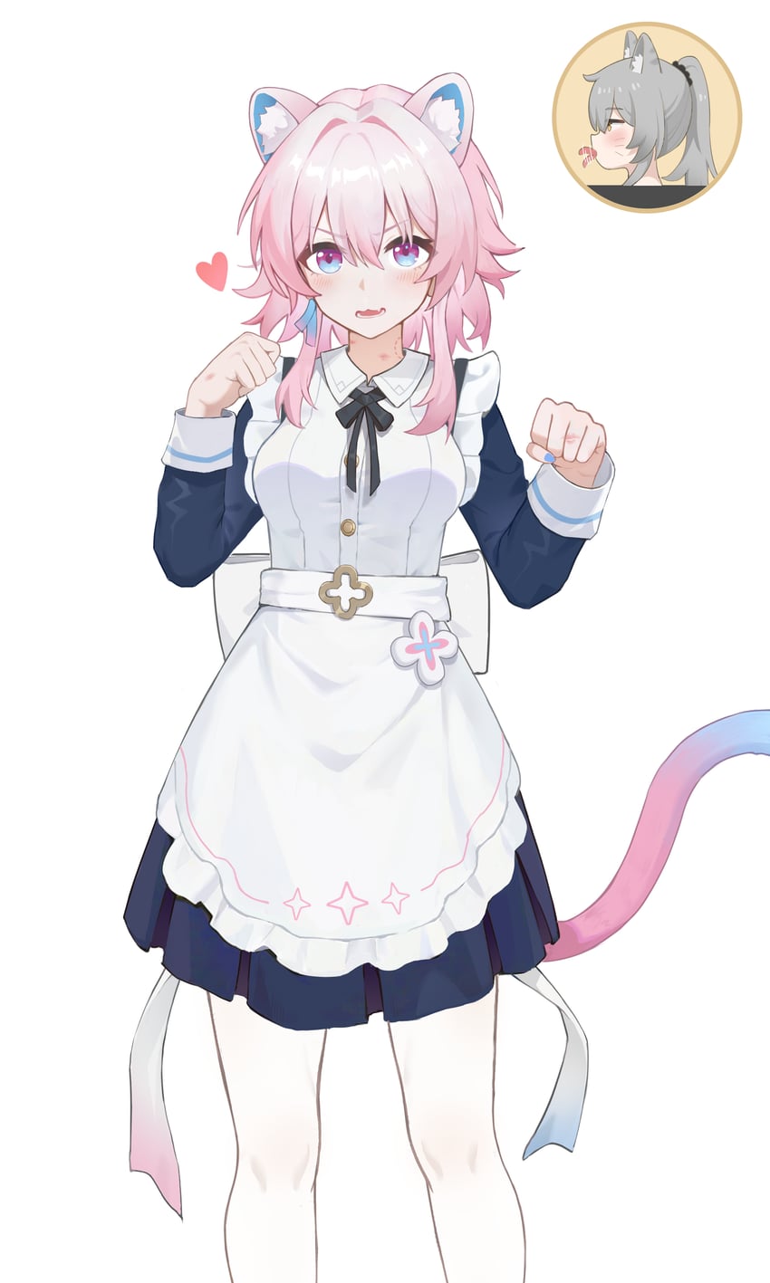 trailblazer, stelle, and march 7th (honkai and 1 more) drawn by w-baiye