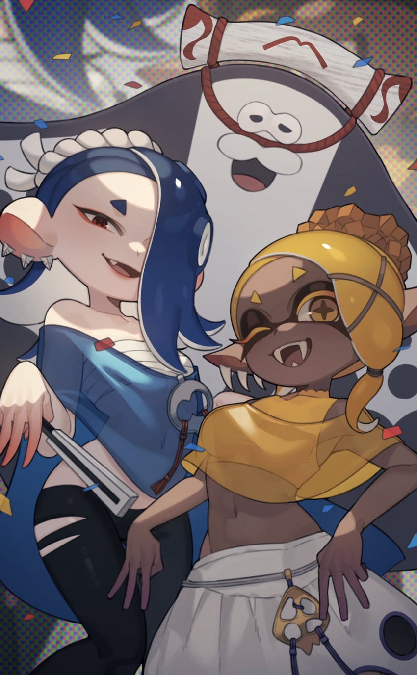 shiver, frye, and big man (splatoon and 1 more) drawn by prat_rat