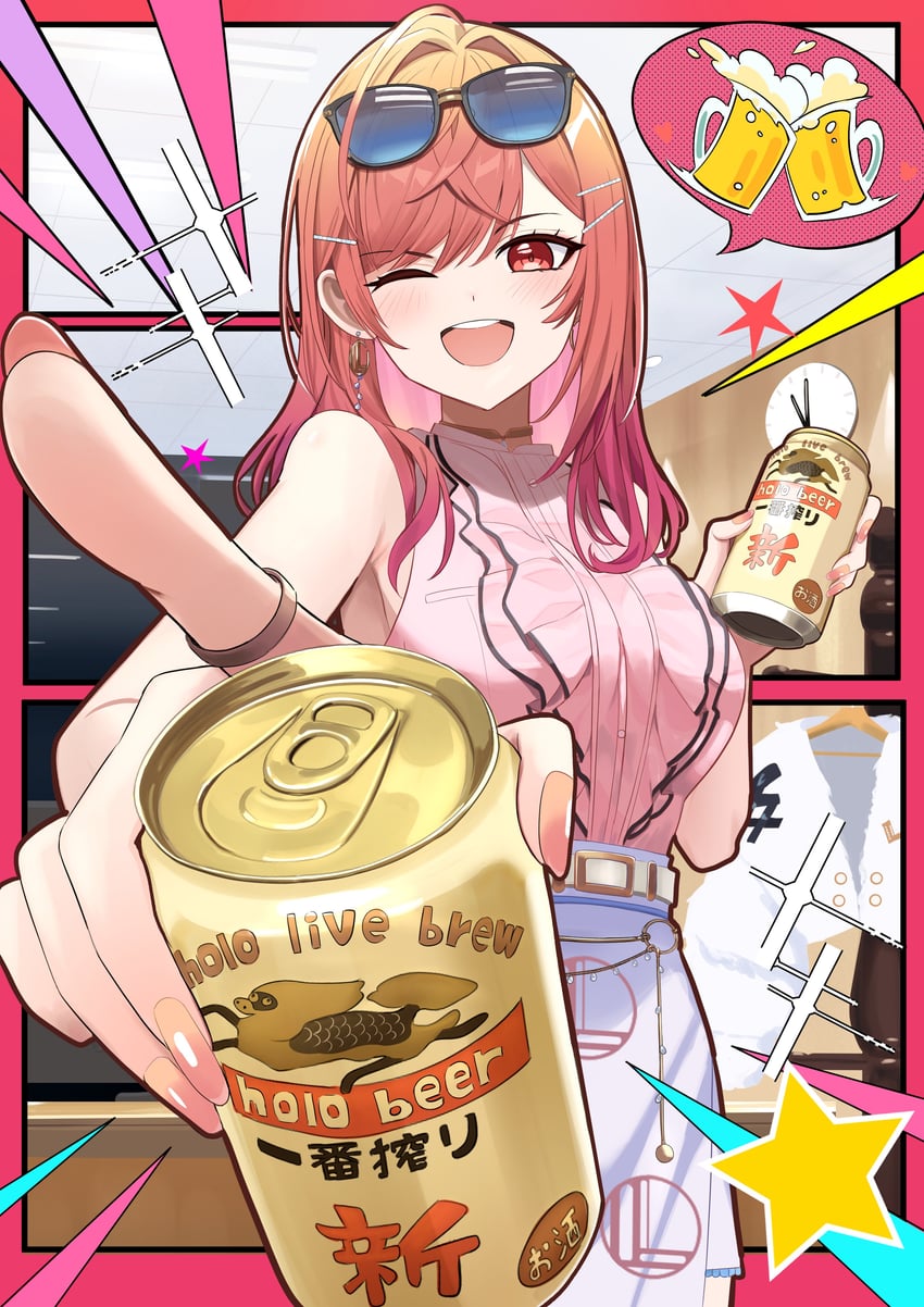 ichijou ririka (hololive and 1 more) drawn by manjirou_(manji_illust)