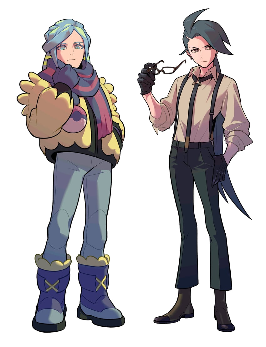 rika and grusha (pokemon and 1 more) drawn by redlhzz