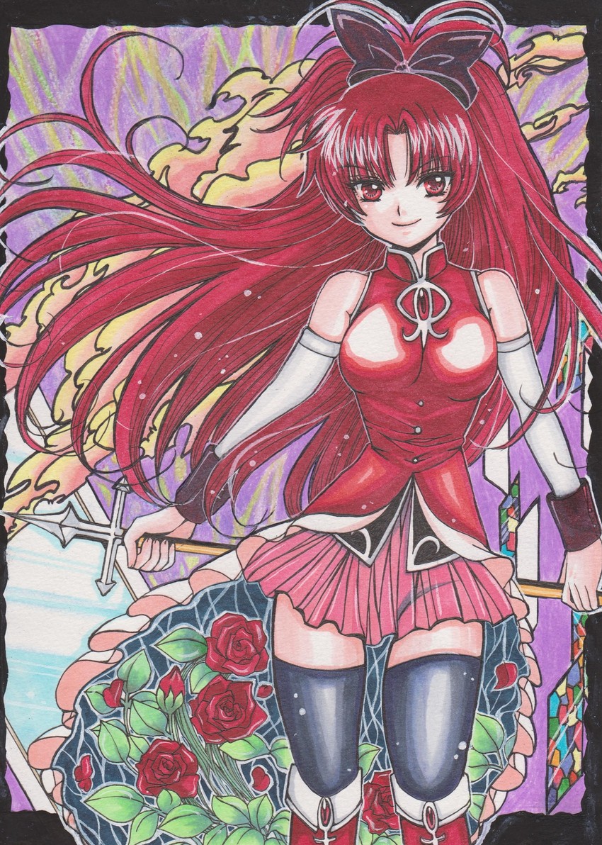 sakura kyoko (mahou shoujo madoka magica) drawn by rascal_(n119)
