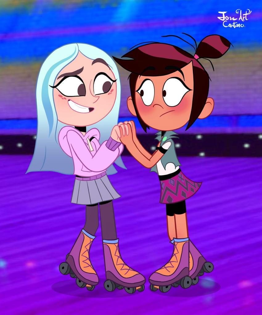 andrea davenport and molly mcgee (the ghost and molly mcgee) drawn by joseartcentenoofficial