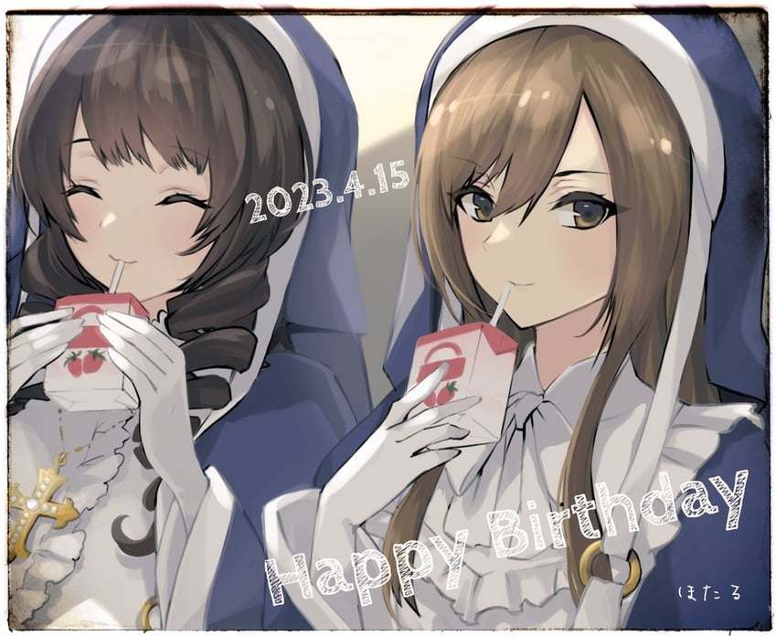 kosaka anastasia ryouko and izumi rosa rina (assault lily) drawn by hotaru_(ultraroly_poly)