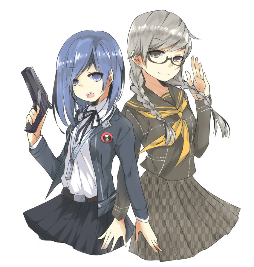 narukami yu and yuuki makoto (persona and 2 more) drawn by tomo_futoshi