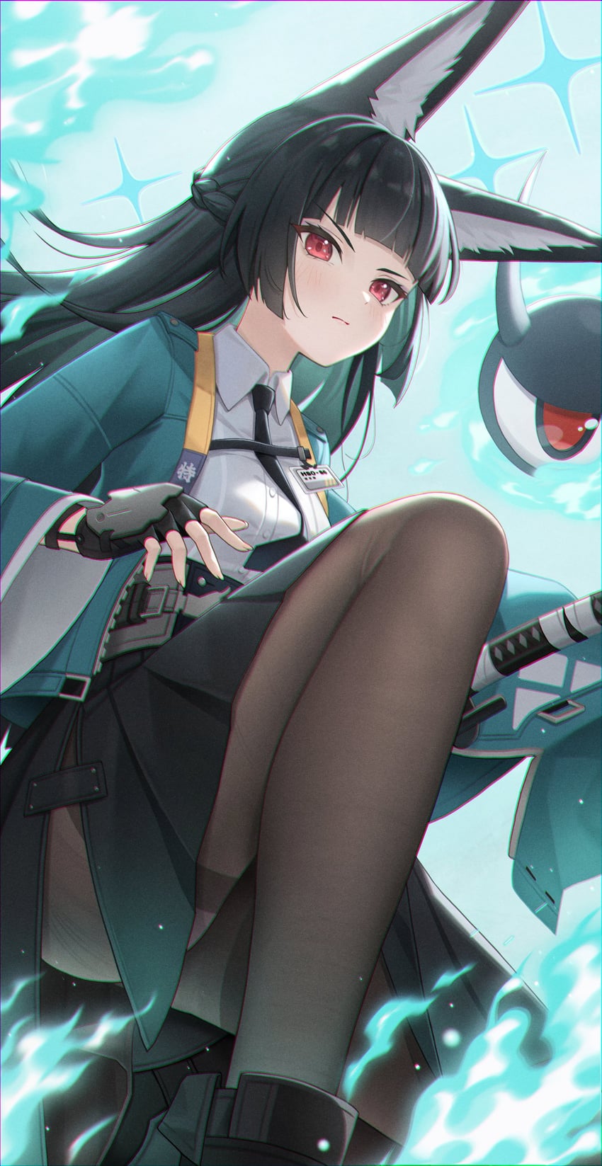 hoshimi miyabi and tailless (zenless zone zero) drawn by keikei_(kitty_colors)