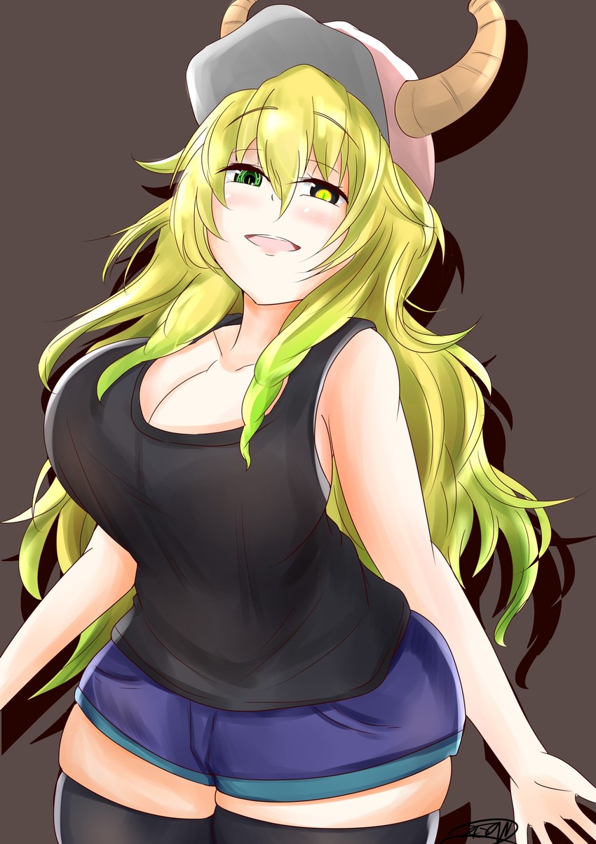 lucoa (kobayashi-san chi no maidragon) drawn by ash_(shikkoku_no_tsubasa)