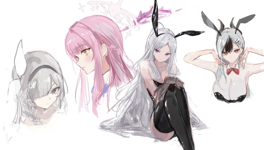 hina, mika, kayoko, and plana (blue archive) drawn by izumi_(p_izumi_)