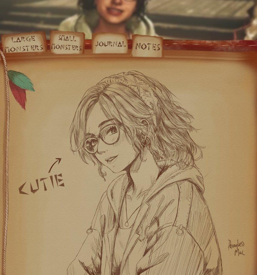alma (monster hunter and 1 more) drawn by pennylessmac