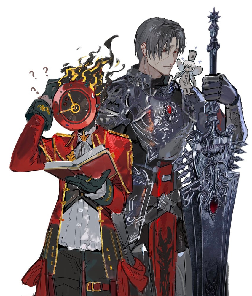 dante, vergilius, and charon (project moon and 1 more) drawn by hoyapaint