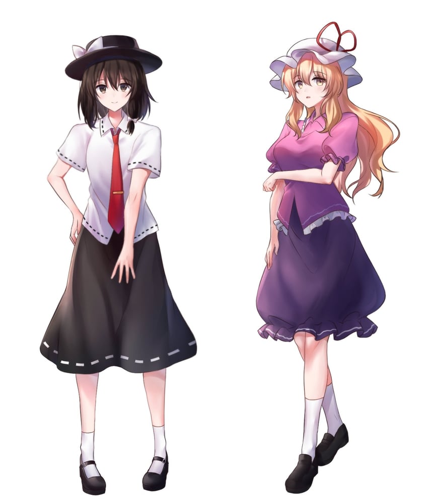 usami renko and maribel hearn (touhou and 1 more) drawn by hakubo_(usgr_0)