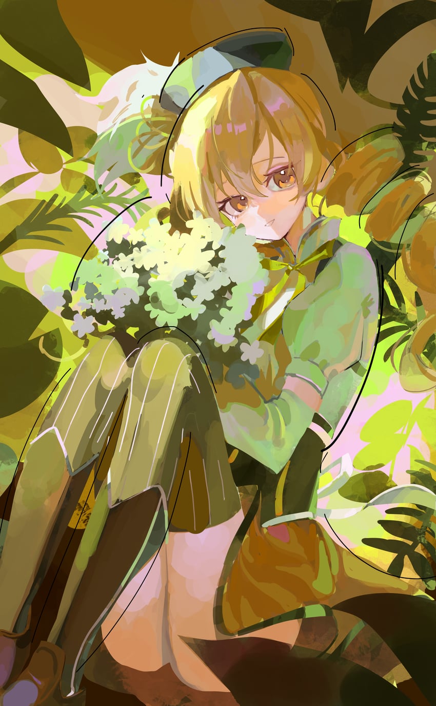 tomoe mami (mahou shoujo madoka magica) drawn by iinagi_(kashiwa_keira)