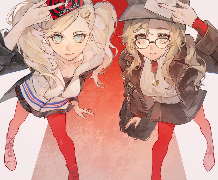 takamaki anne, melania, and ms. acey (persona and 2 more) drawn by xiao_wu_(xiaowujunyuegaohao)