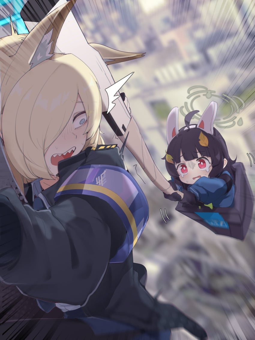 kanna and miyu (blue archive and 1 more) drawn by gurenola
