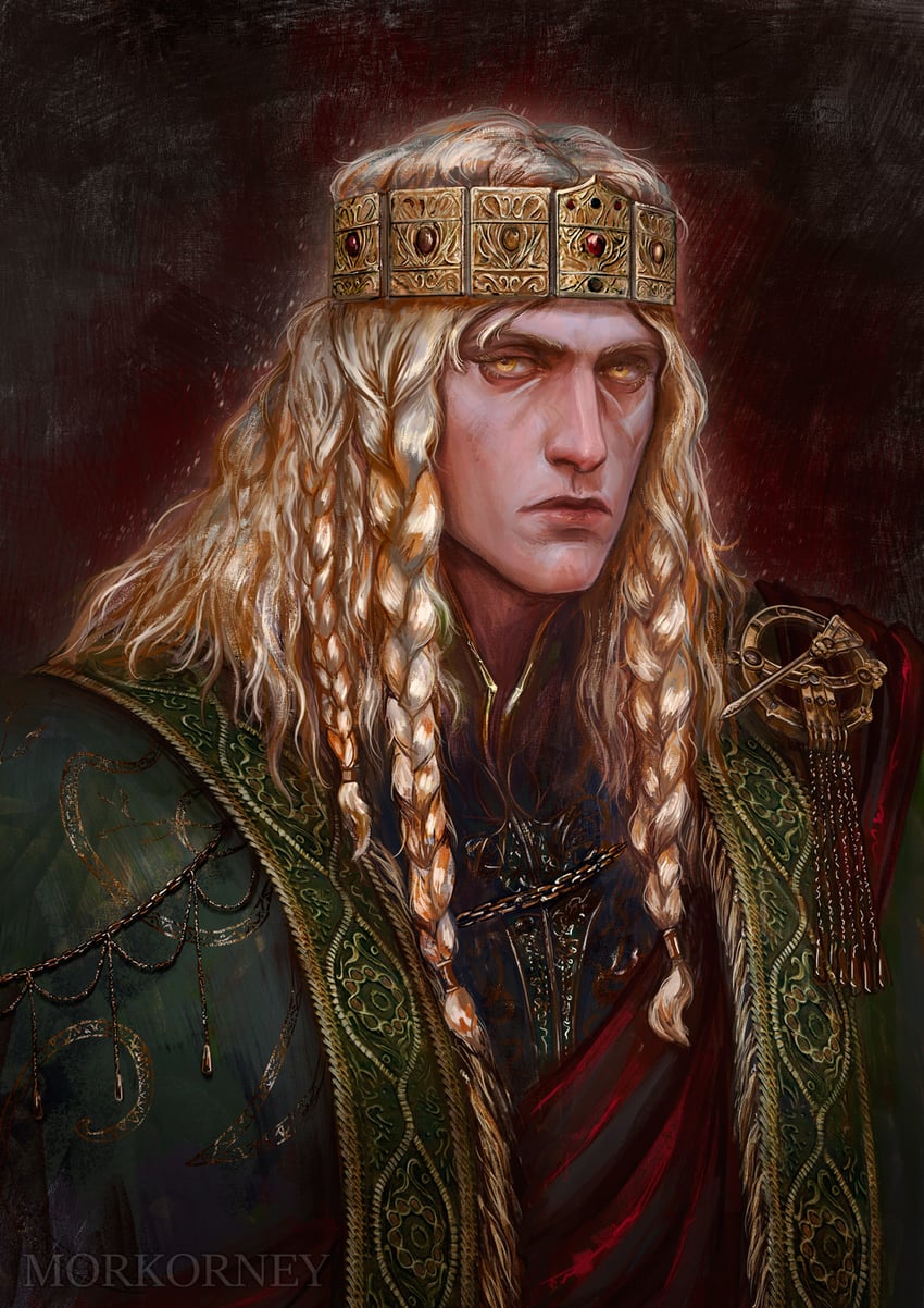 godrick the grafted (elden ring) drawn by morkorney