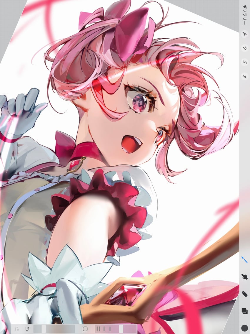 kaname madoka (mahou shoujo madoka magica) drawn by mv_pxn