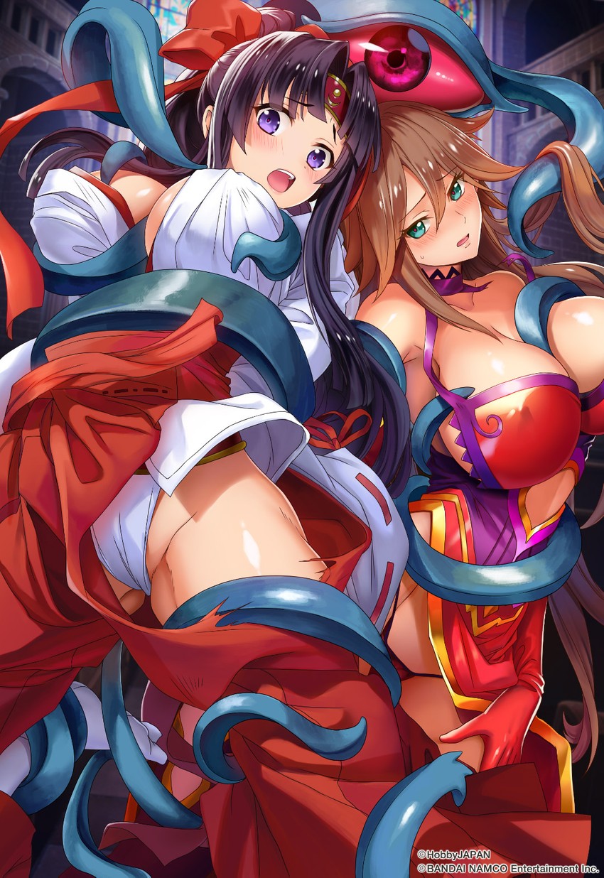 tomoe, nyx, and funikura (queen's blade and 2 more) drawn by oosaki_shin'ya