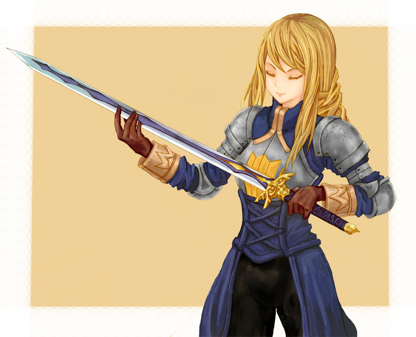 agrias oaks (final fantasy and 1 more) drawn by yoksiki
