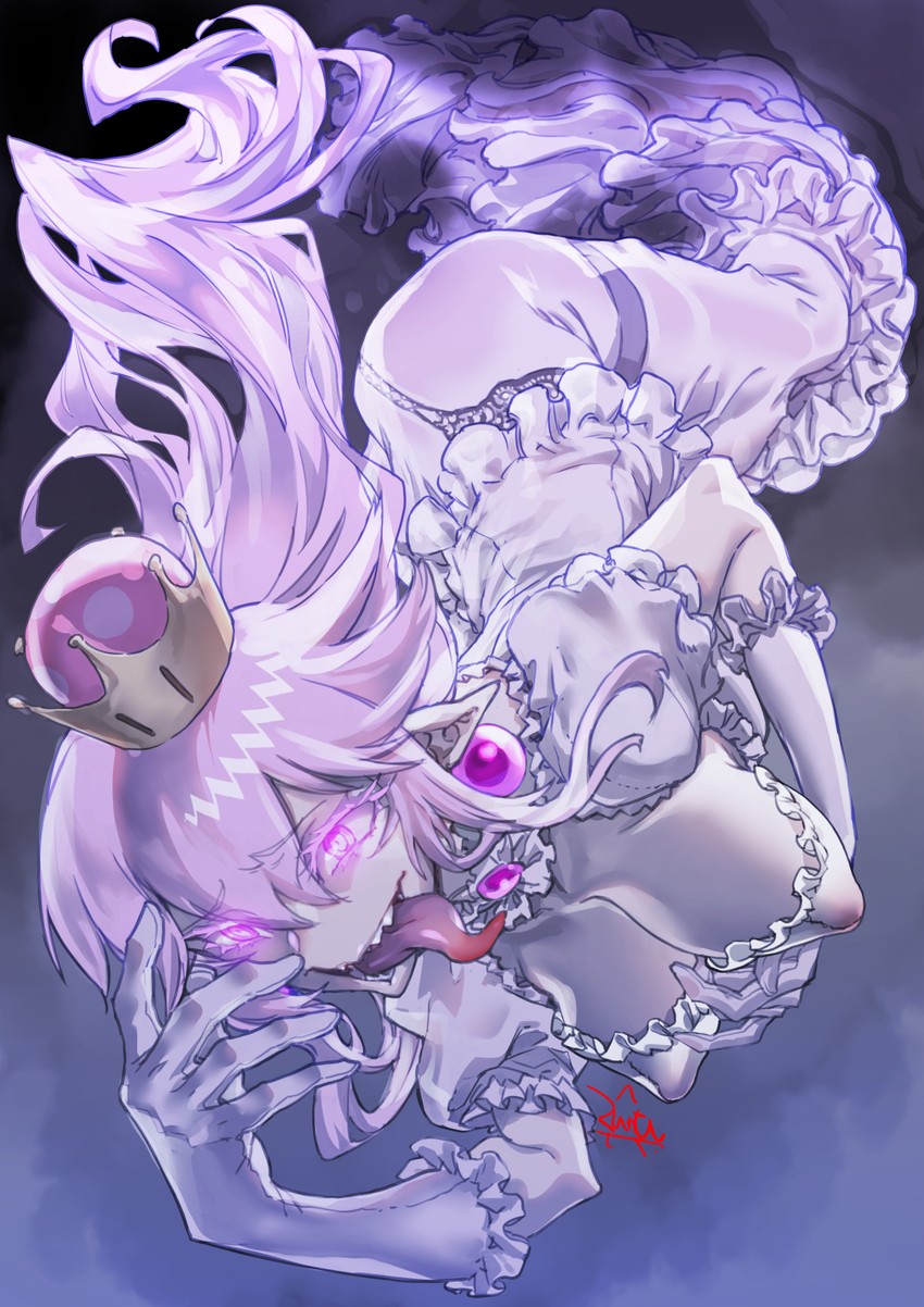 princess king boo (mario and 2 more) drawn by zunta