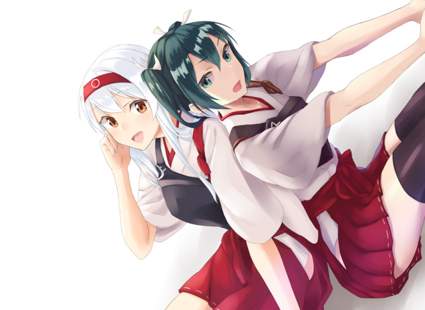 zuikaku and shoukaku (kantai collection) drawn by hiiragii_(hiiragi_0404)