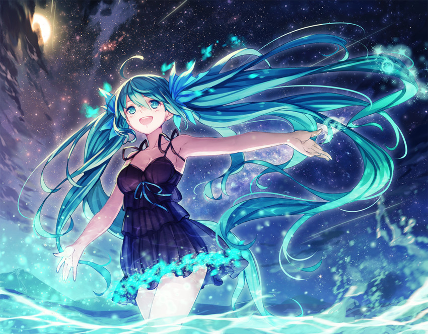 hatsune miku (vocaloid) drawn by pen_(steelleets)
