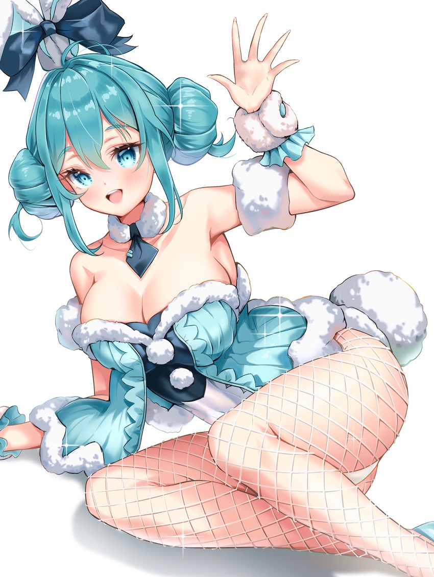 hatsune miku and bicute bunnies miku (vocaloid) drawn by ktm