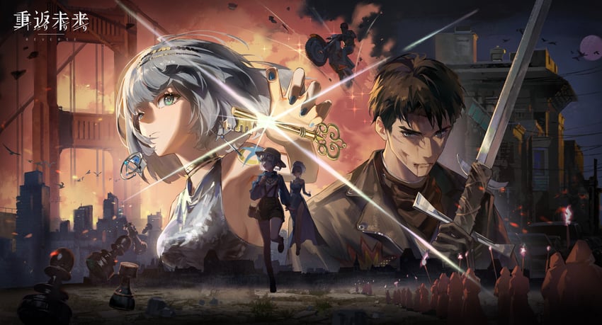matilda bouanich, mercuria, eternity, and j (reverse:1999) drawn by jini_jini