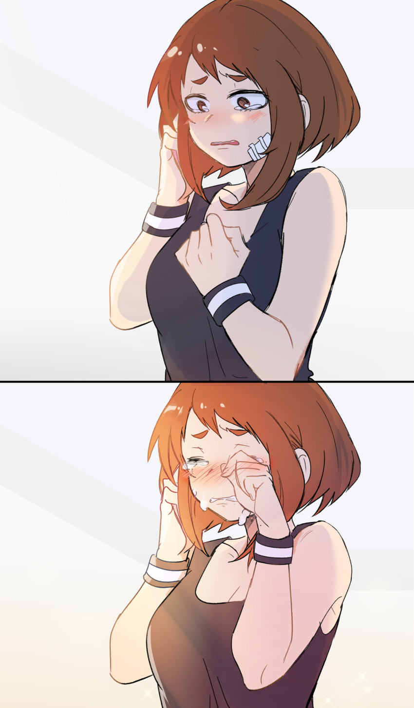 uraraka ochaco (boku no hero academia) drawn by bin_(tnqls5999)
