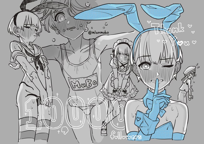 shimakaze (original and 1 more) drawn by mubo