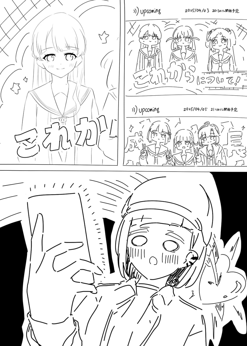 hinoshita kaho, murano sayaka, yugiri tsuzuri, osawa rurino, momose ginko, and 2 more (love live! and 1 more) drawn by kazuki_(kazulive_28)