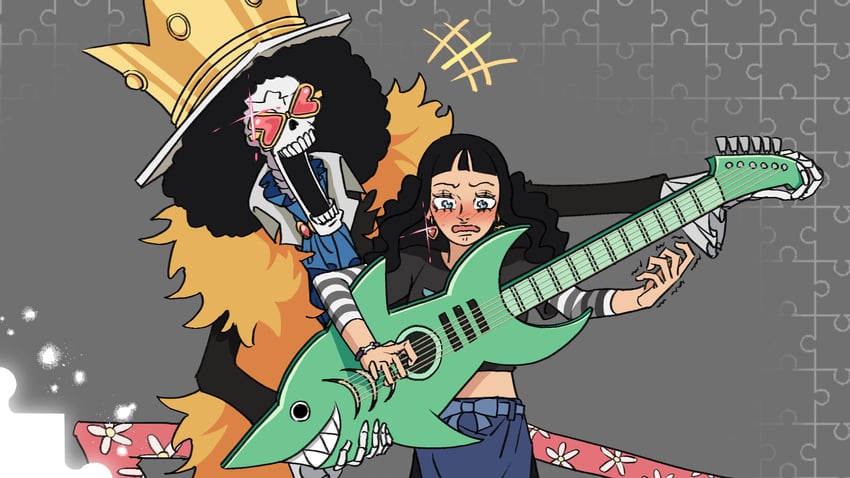 brook and bookstore part-timer (one piece and 1 more) drawn by ud_s2ops2