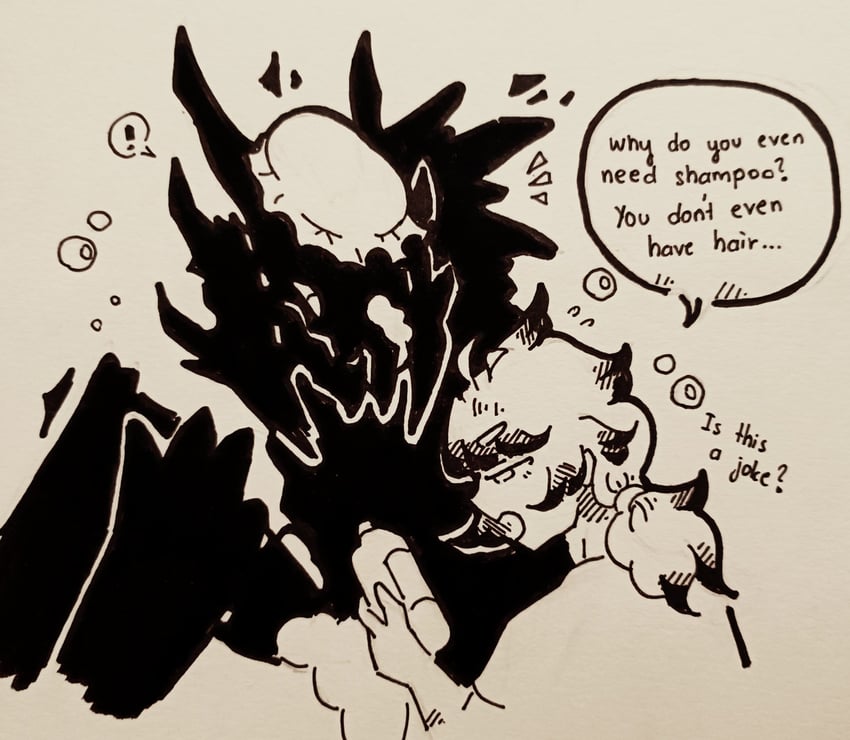 doctor, male doctor, and mon3tr (arknights) drawn by ssalmon4bon