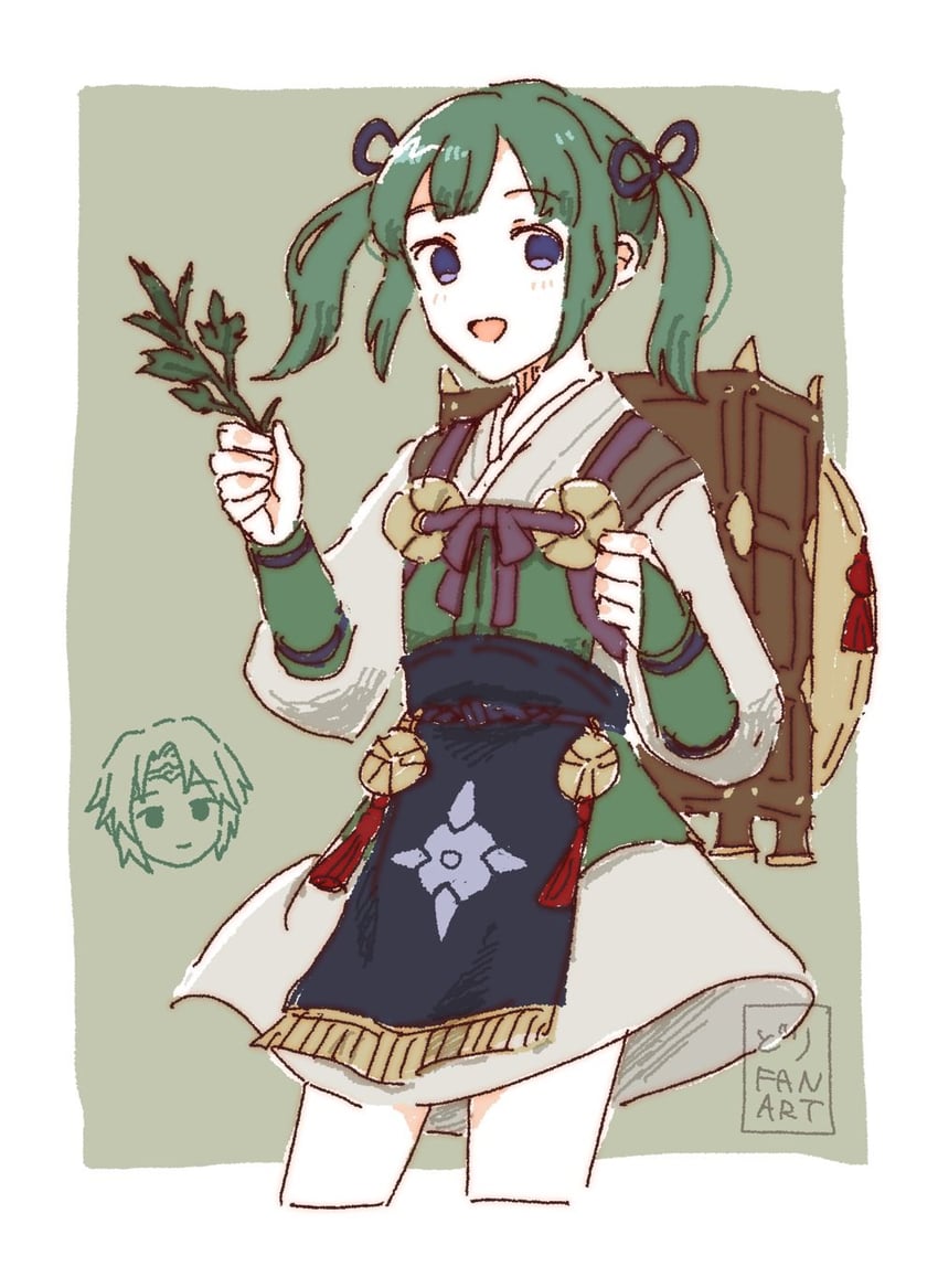 midori and kaze (fire emblem and 1 more) drawn by dolly_deer