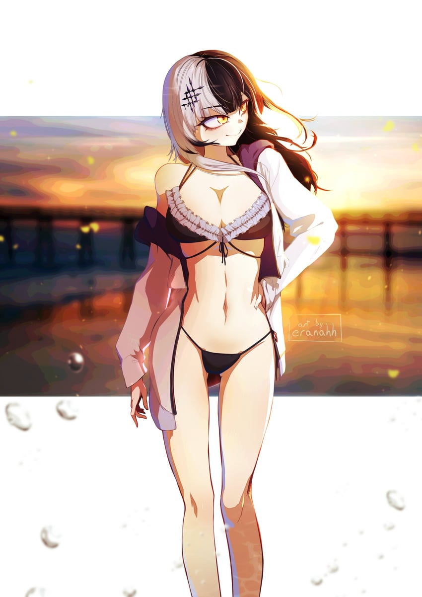 shiori novella (hololive and 1 more) drawn by eranahh