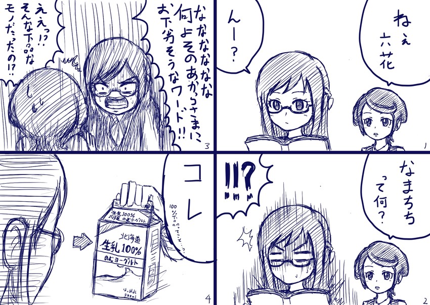hishikawa rikka and kenzaki makoto (precure and 1 more) drawn by satou_yasu