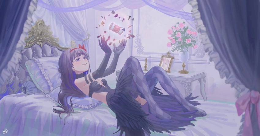 akemi homura, kaname madoka, and akuma homura (mahou shoujo madoka magica) drawn by shionoji08