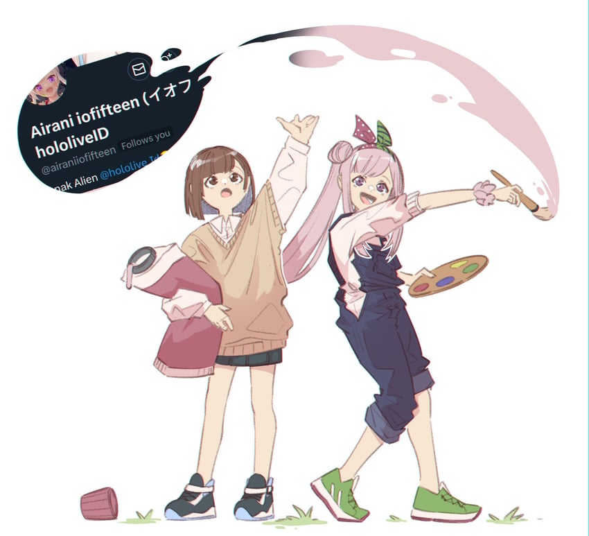 airani iofifteen and tama gotoh (original and 3 more) drawn by yoruny