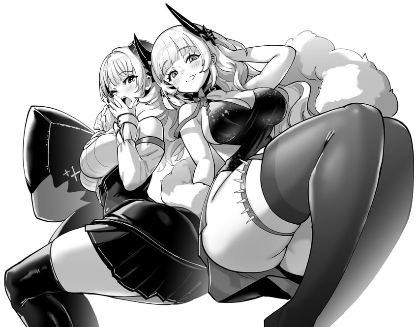 luetzow and yorck (azur lane and 1 more) drawn by hori_(hori_no_su)
