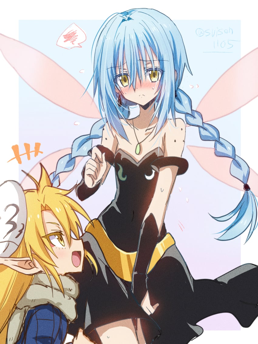 rimuru tempest and ramiris (tensei shitara slime datta ken) drawn by akatsuki_(ggsy7885)