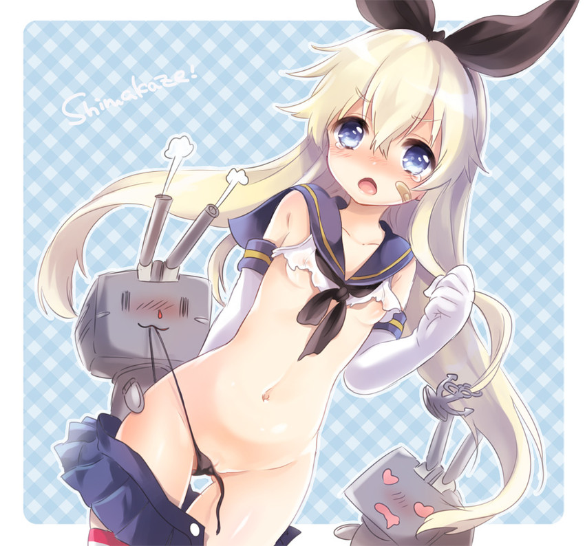 shimakaze and rensouhou-chan (kantai collection) drawn by konayama_kata