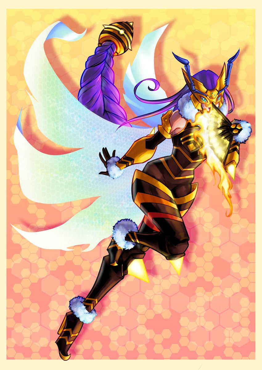 queenbeemon (digimon) drawn by tsldraweveryday