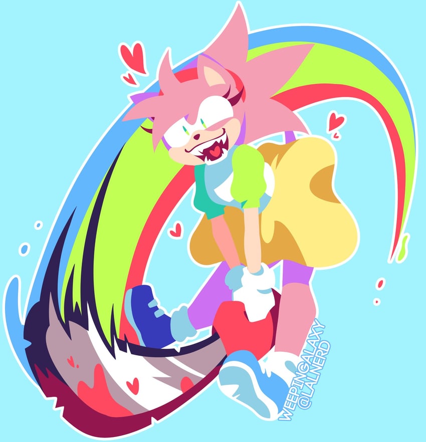 rosy the rascal (sonic and 3 more) drawn by lalnerd