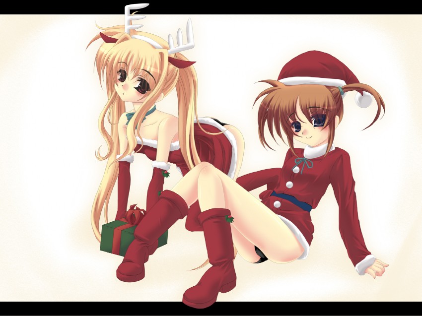 fate testarossa and takamachi nanoha (lyrical nanoha and 1 more) drawn by frapowa