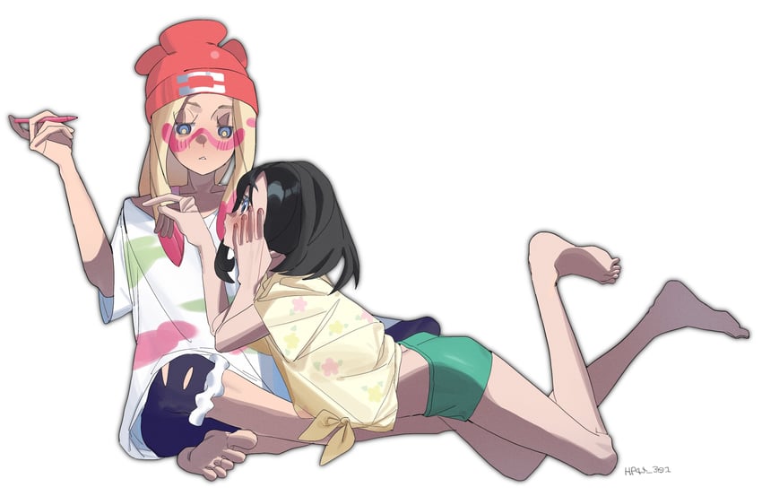 selene and mina (pokemon and 1 more) drawn by hp45_301