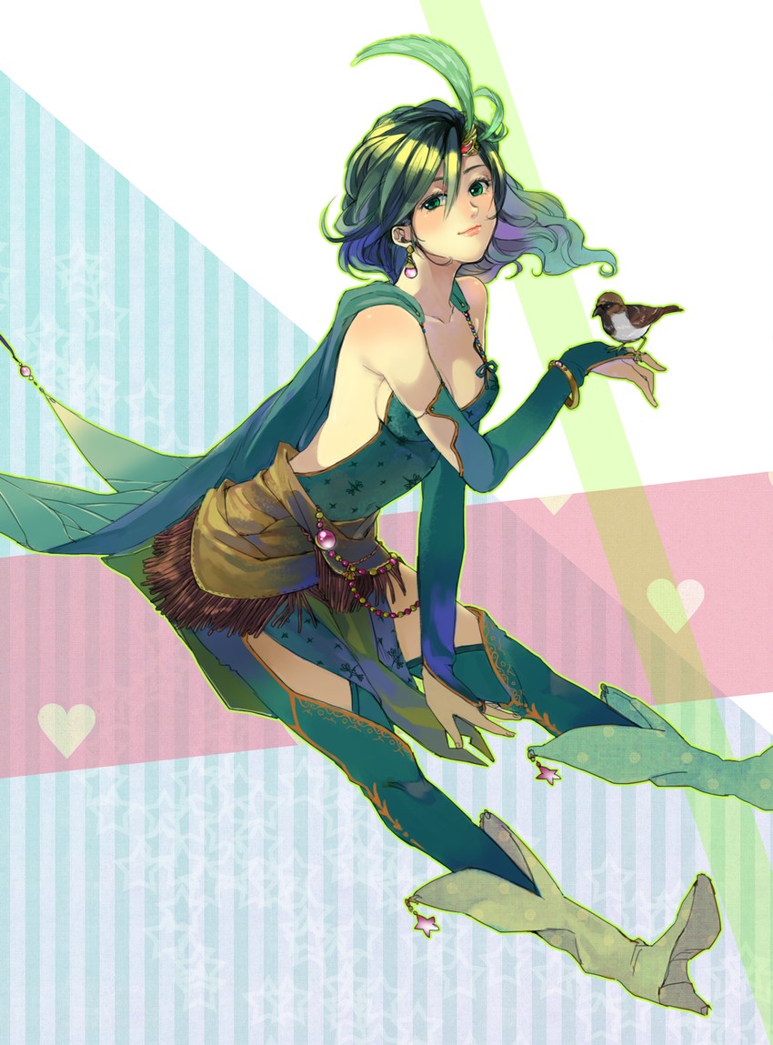rydia (final fantasy and 1 more) drawn by halu-ca